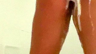 Slim ass Latina enjoys dildo masturbation on webcam