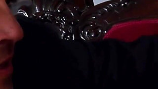 Hot blonde plays violin and seduces guy with big dick into sucking and anal fucking