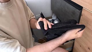 Step Sister Krista Shyann Catches Brother in Her Pantyhose and Fucks Him Hard