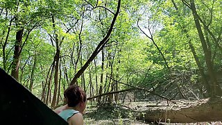 Outdoor Threesome and Facefuck