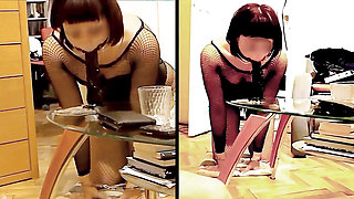 Ring Gag Dildo Deepthroat for Master's Pleasure
