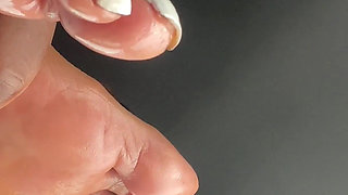 Car Session Giving @amazon_godess_ Oily Feet Rub She Dominated Toejob Splash