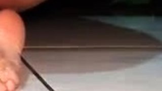 Amateur Foot Fetish Girlfriend Sucks and gives a Footjob