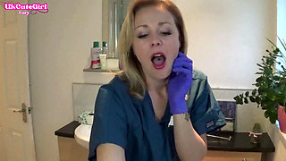Latex Glove JOI in the Dental Chair Naughty Nurse POV