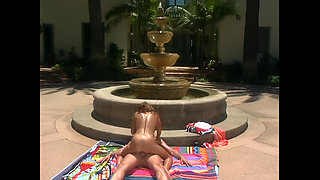 Nici Sterling: a Sensual Beauty Fucked Next to the Fountain