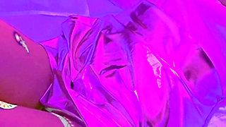 Neon Glow Massive Tits Masked Hottie Goes Wild Solo Masturbating with Anime Moans - Lilykoti