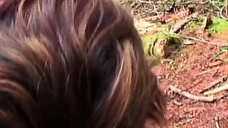 Chubby British Skank Meets a Group of Strangers in the Woods for a Dirty Dogging Mission