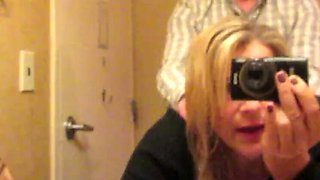 Public Cheating Wife Gets Naughty Blowjob in Hotel - Amateur Couple Fucking