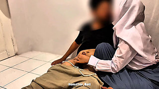 Hijab School Girl Desi Handjobs Her Teacher In School Warehouse