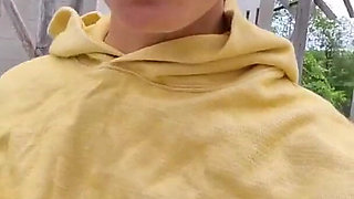 Selfie Shooting and Pee with Nice Flashing