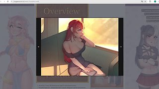 Thighjob domination in the harem hentai game with Cumingaming