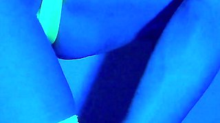 Wife Sucks 2 Cocks in Neon Light. Threesome. Full Scene. Ep 4641