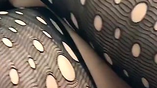The Stepmother Is Engraved in Tights by Her Stepson While Her Husband's Cuckold Is Not Home