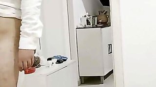 Boss Arrives and Asks the Secretary to Suck and Fuck Him, in the End He Cums on Her Face and Breasts and She Sucks It All