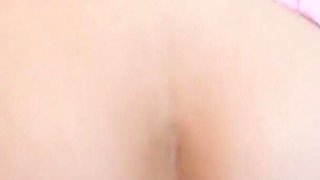 Stepdad's Warm Sperm Flows Out of Wet Slit