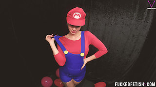 B2p Mario Bros Cosplay Red Balloons Pop High Heels