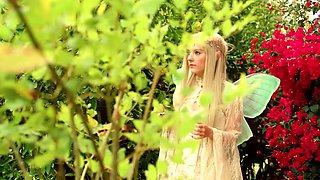 Cosplay with petite Russian teen beauty