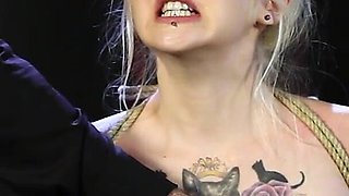 Life with Dr Lomp - part 2 - rough boob punishment with whipping and nailing