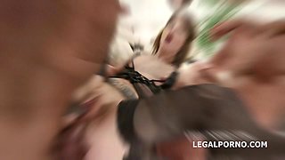 Fucking Wet with Liza Black 4on1 Balls Deep Anal DP / DAP / Pee