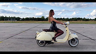 Riding a Scooter