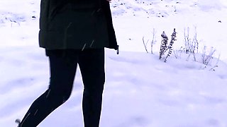 Busty Czech amateur fucks outdoor in public
