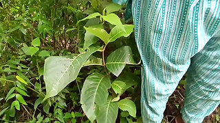 Desi aunty romance with stepson in jungle bigboobs showing puffy nipples