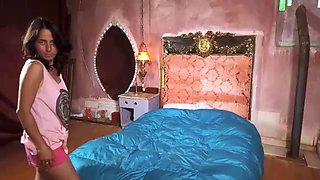Soledad climbs into bed to masturbate with a toy - WeAreHairy