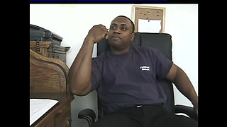 Black and Busty Secretary Banged by Her Black Boss in Office