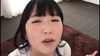 Real asian girlfriend pov facial