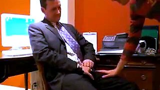 Big-Cock Daddy Blows His Male Secretary