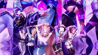 3d animated League of Legends characters strip for their fans