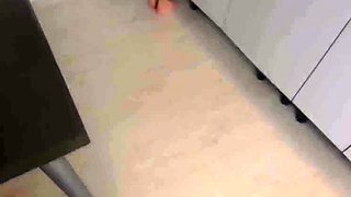 She was ccoking in the kitchen and her stepbro got real hard by watching her