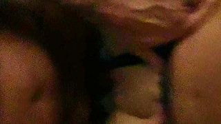 Wife begging for a cumshot in a hotel with husband's friend.