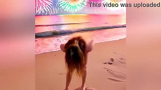 Hot Step Aunt Teases Step Nephew in Sexy Bikini on New Year's Eve - Dirty Talk & Nude MILF Surprise
