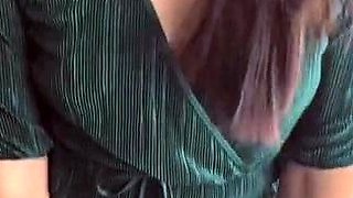 Hot brunette from squirt masturbating on webcam