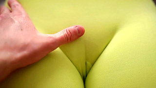 Rubbing my perfect wet pussy in wet leggings