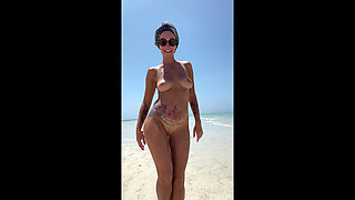 A Little Nudity on the Indian Ocean Beach.