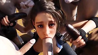 Hot 3D Hentai Compilation - Resident Evil Girl Fucked Hard with Sound