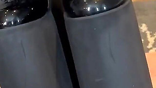 Stompy Goth Platform Boots Trampling