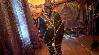 Part 1:- Domina Satana & Bag Man Pallets Wrap and Chains.