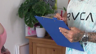 German Fat Fitness Wife Fucked by Trainer