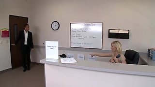 Secretary porn video featuring Holly Sampson and Keiran Lee