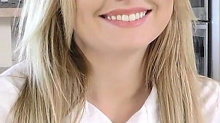 Cute and Sexy Schoolgirl Rides Dick Like a Pro