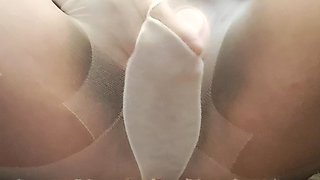 Mommy Masturbates with Stockings and Fingers