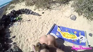 Sexy Sizzle on the Beach: Sexydea's Hot Doggystyle Fuck