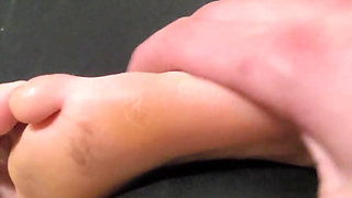 After a Foot Massage, My Stepsister Wanted to Take My Dick to Her Mouth, She Love My Dick, Cum in Her Mouth