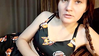 POV of your sweet Russian girlfriend Grustina Nectaria taking care of you with a soft and gentle blowjob while you're sick