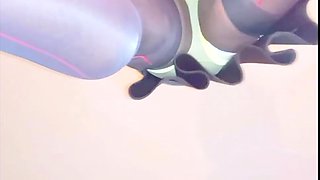 BlueGirl70 Slo Mo Upskirt Stockings