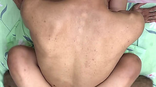 An extreme rough brutal fuck by husband cum on body chest boobs