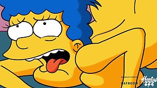 Hentai ZZZ Fucks Marge Flanders - Big Tits, Creampie, Doggystyle - Uncensored HD